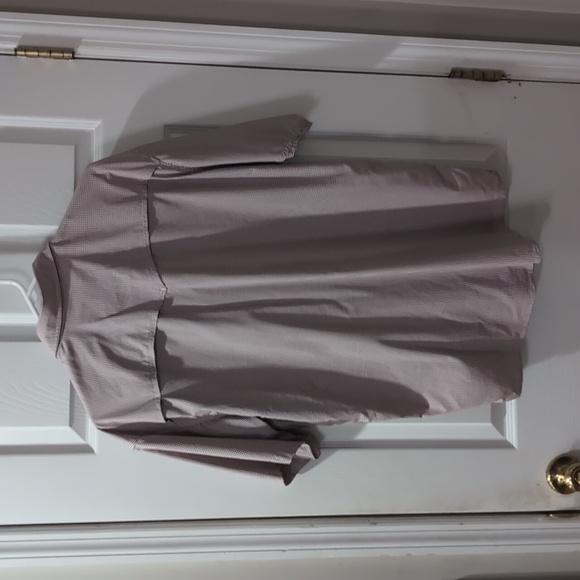 Poncho Large Regular Crimson/White Check - Picture 4 of 4